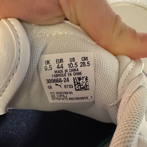 Puma Men's White and Navy Sneakers - Picture 3 of 4